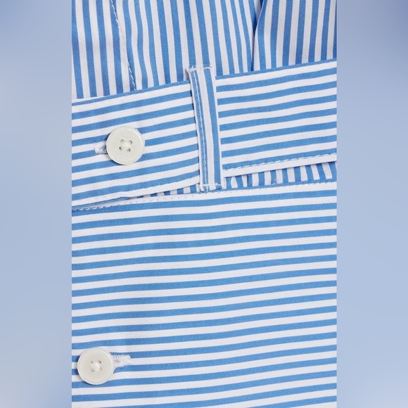 NWOT Derek Lam Corrine Striped Poplin Paneled Wool-Blend Turtleneck SP - Picture 6 of 9